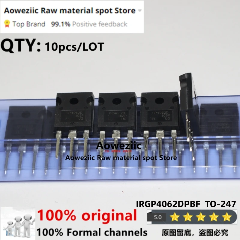 Aoweziic  2022+ 100% New Imported Original  IRGP4062DPBF  IRGP4062D  GP4062D TO-247 Transistor IGBT 600V 48A