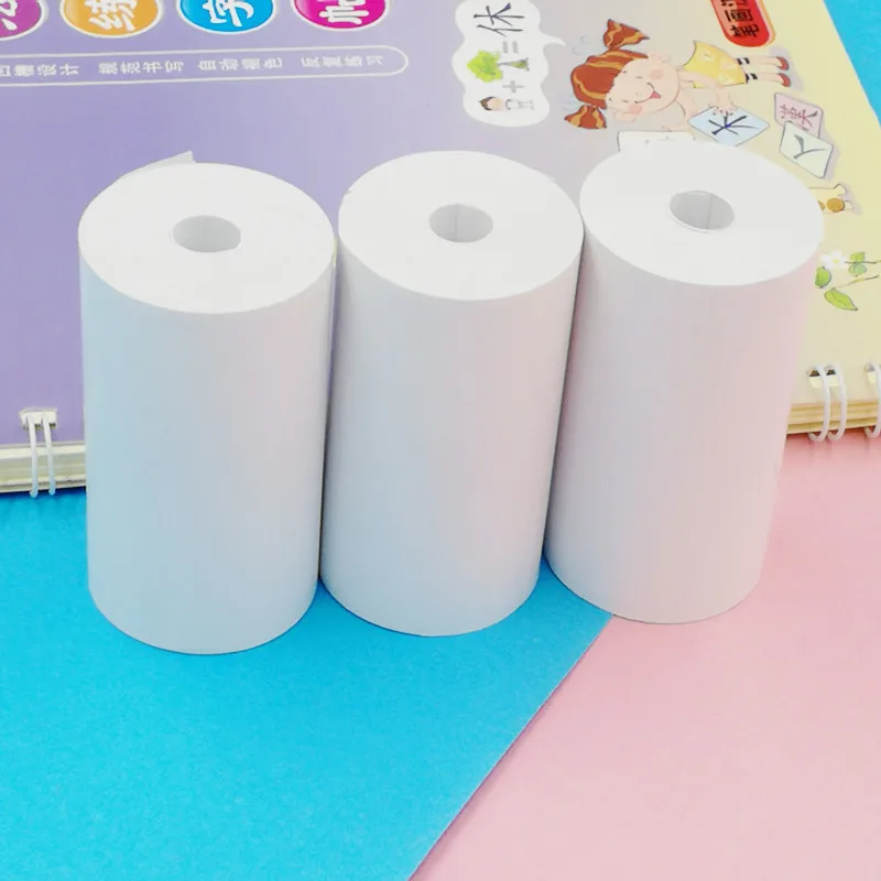 5/3/1pcsPrintable Color Sticker Paper Roll Direct Thermal Paper with Self-adhesive 57*30mm for PeriPageA6 Pocket Thermal Printer
