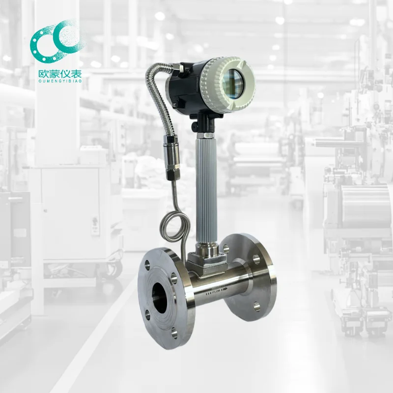 Vortex Flow Meter for Steam Liquid Water Measurement Industrial Pipelines Digital Output Wide Temperature Range OEM Customizable