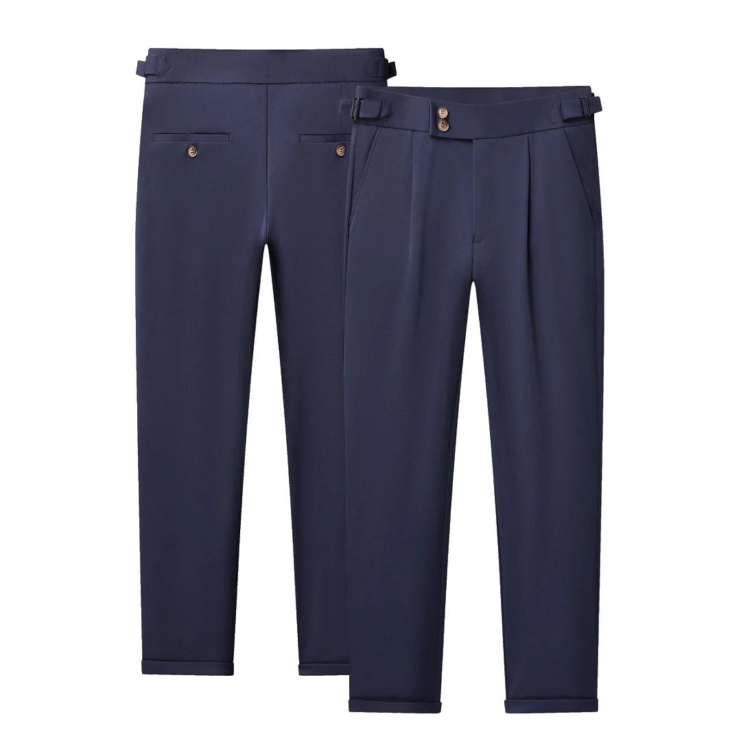 

New Men's Stretch Dress Pants Male Business Casual Pants Trendy Mens Wedding Suit Pants Office Commuter Trousers