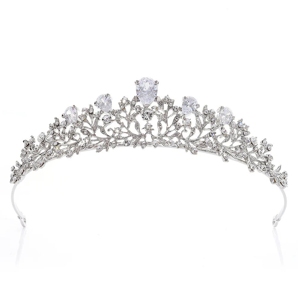 

A Bride's Crown Flower Shaped Rhinestone Headpiece Headband Fashion Jewelry