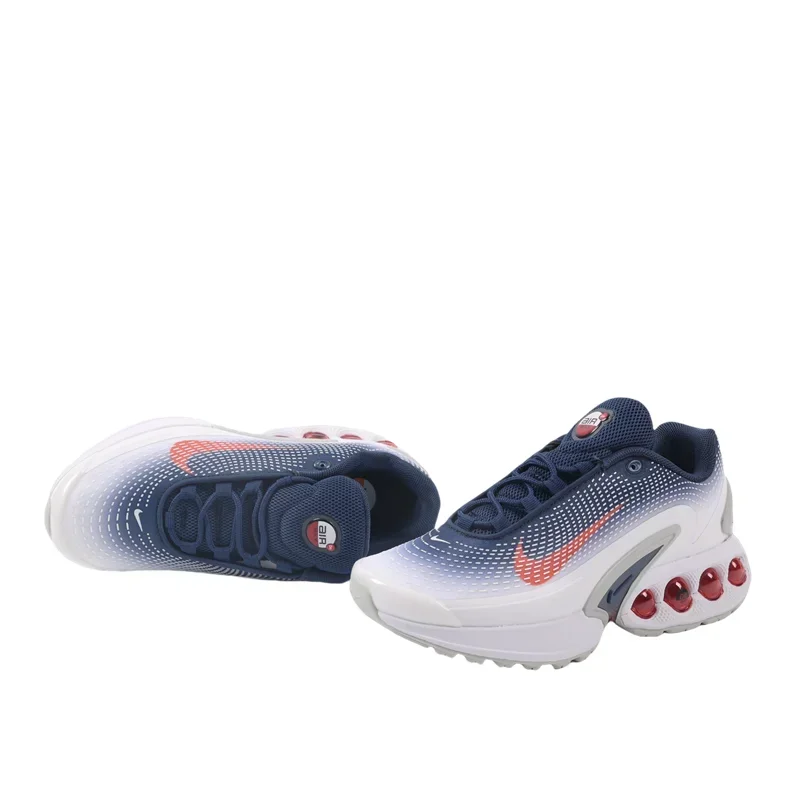 

Классические кроссовки Nike Air Max DN для мужчин и женщин с дышащей сеткой синего и белого цвета на воздушной подушке, спортивные повседневные кроссовки с низким берцем FV2250-100