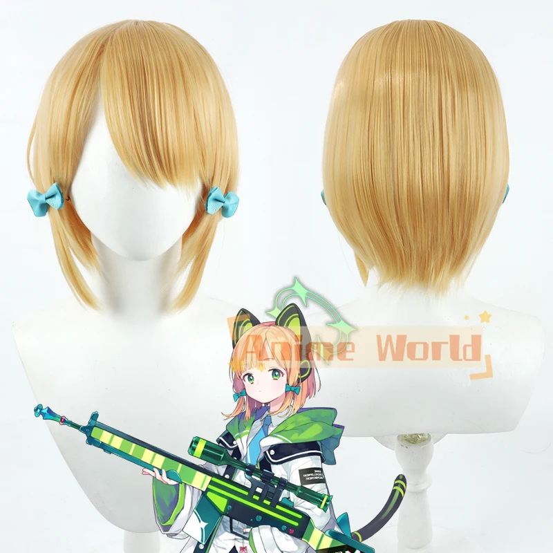 

Game Blue Archive Saiba Midori Cosplay Wig Heat Resistant Synthetic Hair Wigs + Wig Cap