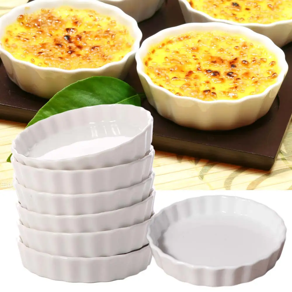 6-pieces-service-individuel-ceramique-creme-brulee-rameks-peu-profond-rond-souffle-plats-tarte-blanche-plat-de-cuisson-pudding