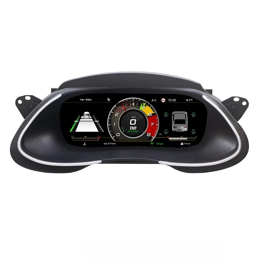 12.3inch LCD Dashboard Auto Instrument Linux System US Stock Car Speedometer Digital Cluster Auto for A4 A4L B8 2008-2016