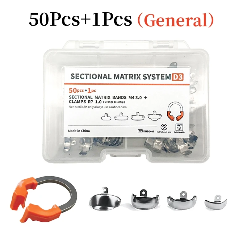 Tandheelkundige Matrix Bands Sectionele Voorgevormde Matrix Systeem Metalen Matrices Matrix Klem Nikkel Titanium Klemring Tandarts Gereedschap
