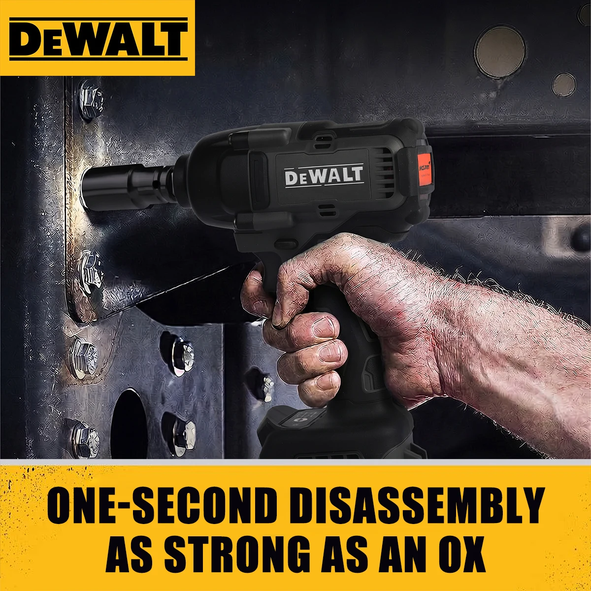 Ударный гайковерт DeWalt DCF99M 20V MAX с бесщеточным двигателем и высоким крутящим моментом, профессиональный аккумулят
