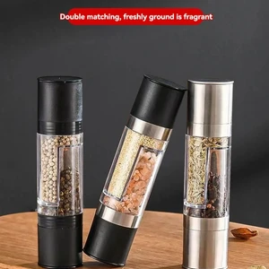 Manuel paslanmaz çelik tuz ve karabiber değirmeni (ayarlanabilir seramik baharat öğütücü öğütme değirmeni mutfak aracı 2-in-1 8 Çekirdekli satışlar, değirmen-no. 8