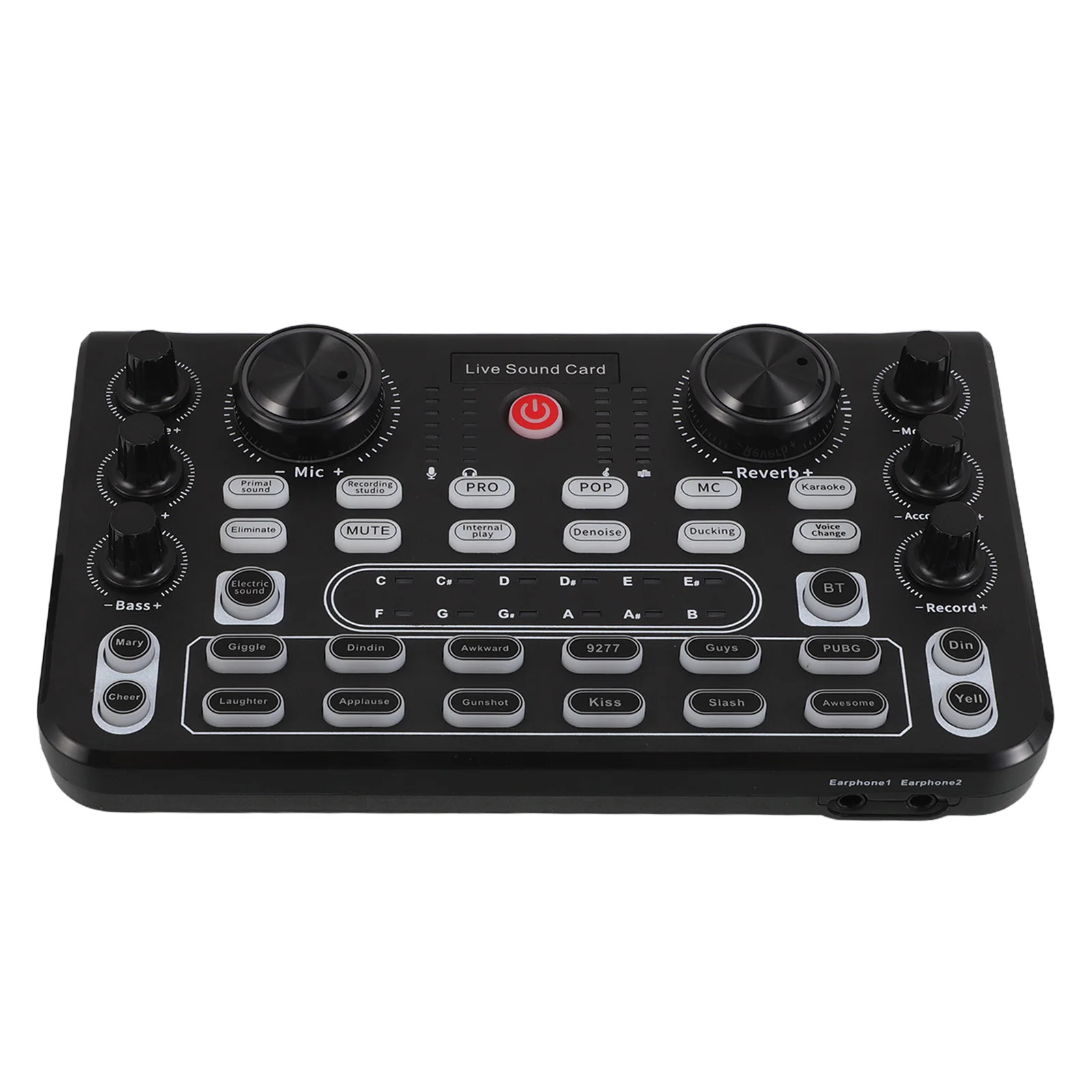 

Portable Live Sound Card For Singing Gaming Desktop Audio Interface Compact Multi-Language Mixing Compatible With Pc Phone
