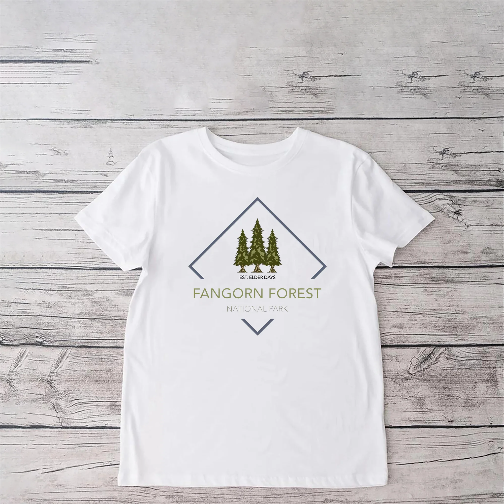 Fangorn Forest National Park Shirt Lord of the Rings merch Rivendell Hobbit Vintage lotrT-shirt Tolkien Fellowship novel shirt