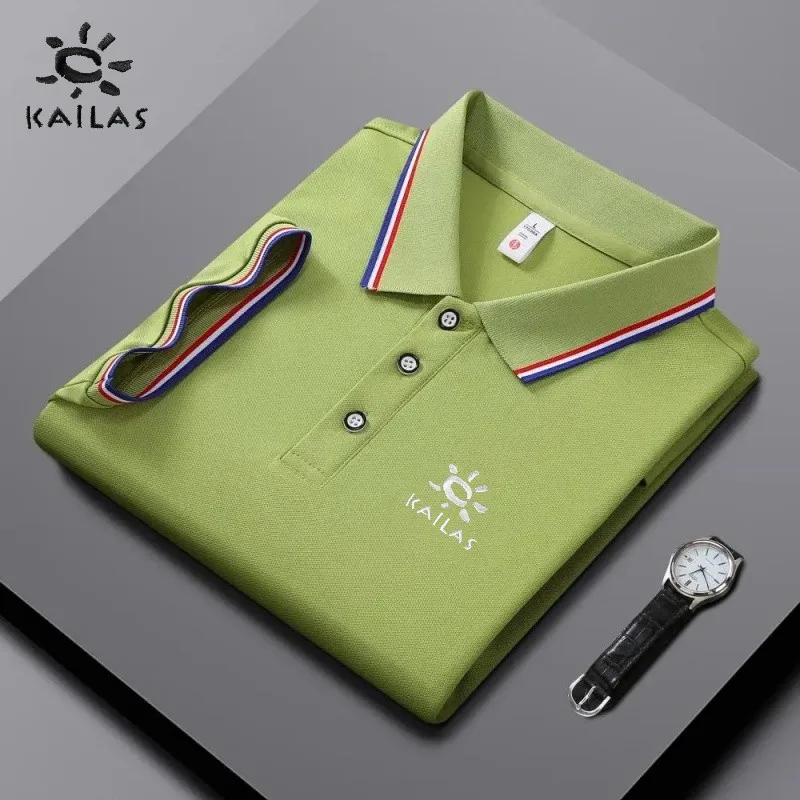 

New Men's High-quality Short Sleeved Thin Knitted Polo Shirt for Summer Fashion, Business Leisure, Breathable and Cool Top