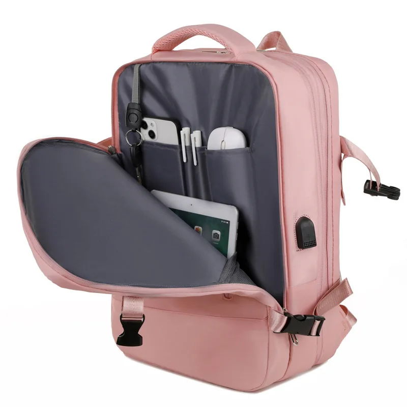 Ultra-largeTravel Backpack Students Backpack Bag Business Laptop Backpack Women USB Charge Sport Computer Backpack