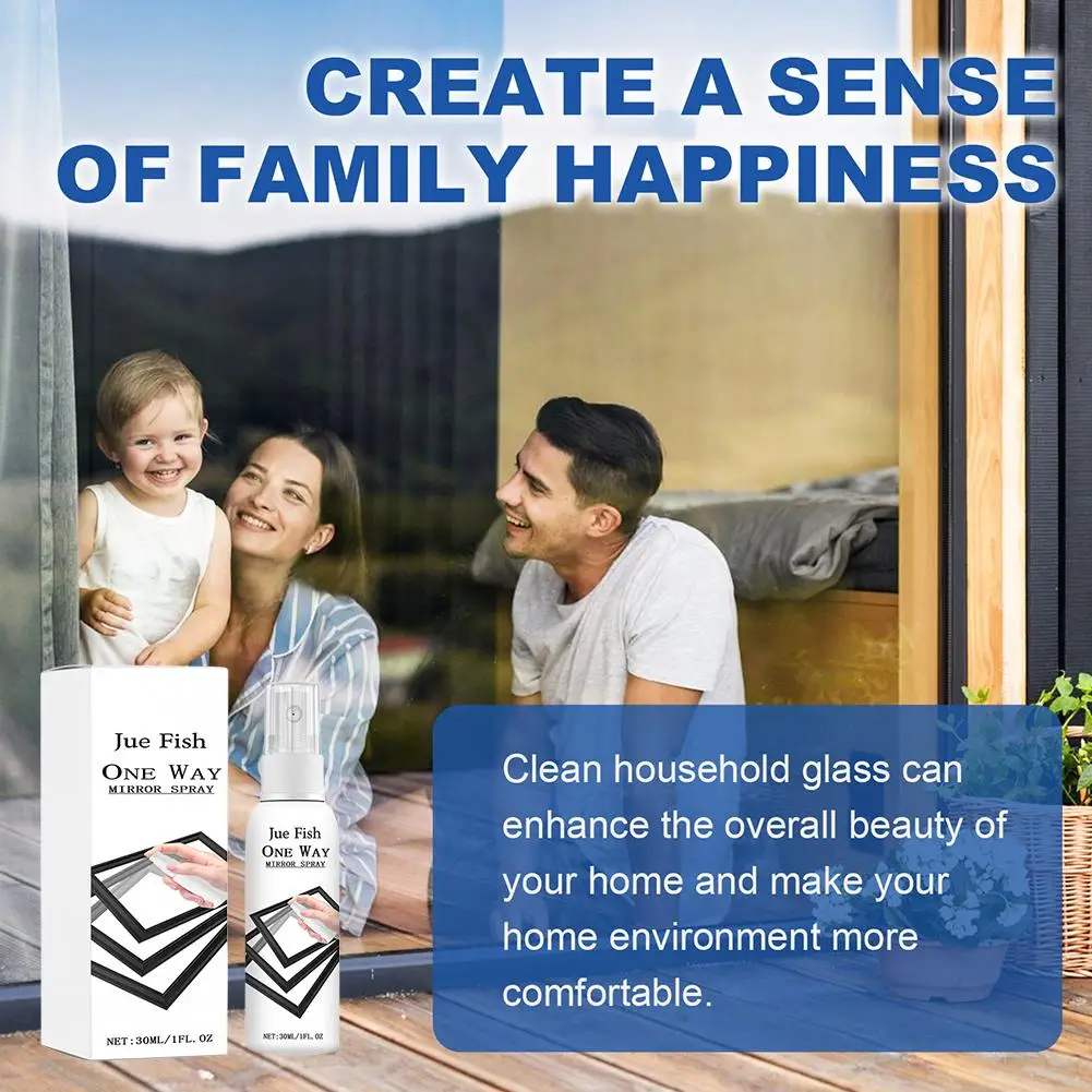 One Way Privacy Glass Spray Anti Peeping Window Film Mirror Effect Insulation UV Blocking Home Car Security Protection Coat - view 2