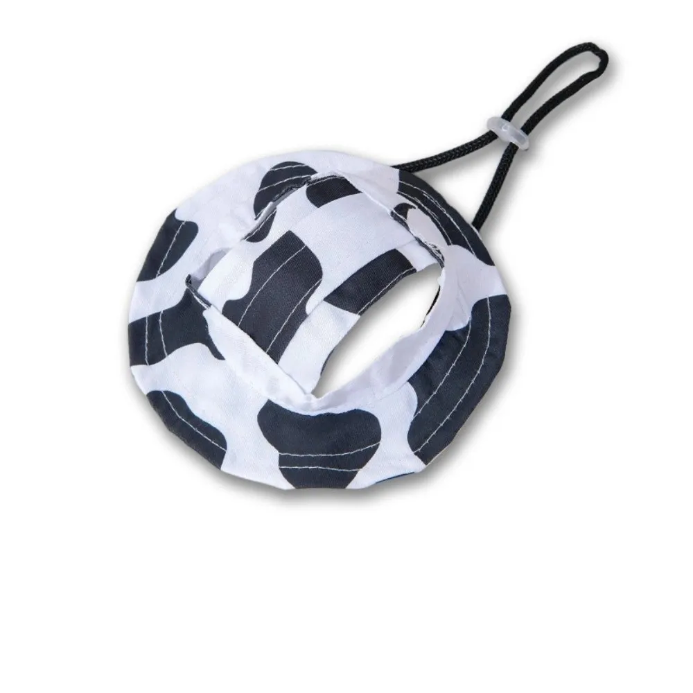 

Cute Cotton Cat Sun Hat with Ear Holes S/M/L Cat Bucket Hat Round Brim Breathable Dog Fisherman Hat Puppy