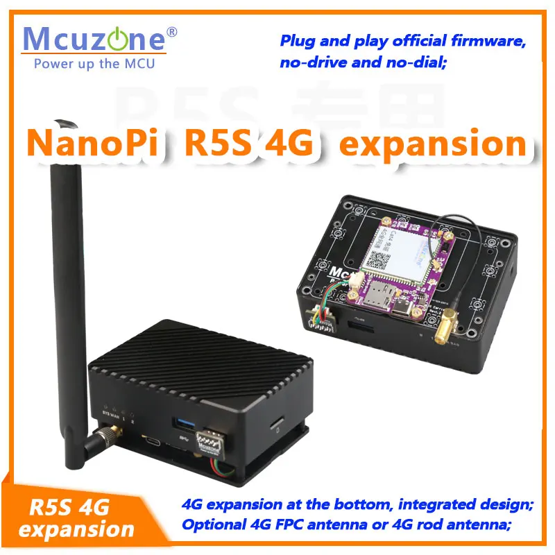 

NanoPi R5S 4G expansion board 4G LTE CAT4 driver free openWRT Ubuntu Debian