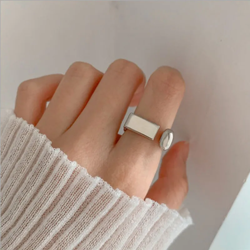 Women's 925 Sterling Silver Retro Open Ring, Unique Design