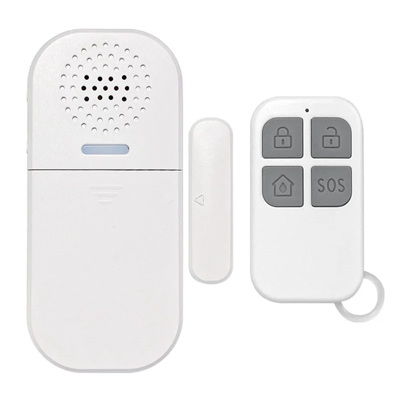 ABKI-Door Window Sensor Alarm ABS Door Window Sensor System Remote Control Operation Tuya Wireless Smart 130Db For Home Door Win
