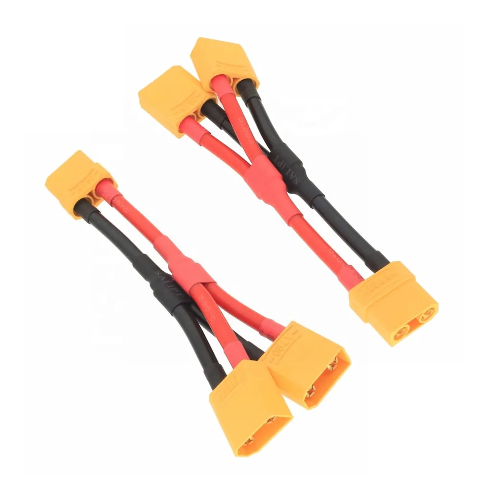 20PCS Amass XT90H Connector 10AWG 150mm Parallel Wire XT90 Female To Male Y Parallel Cable Power Adapter For RC Lipo Battery DIY