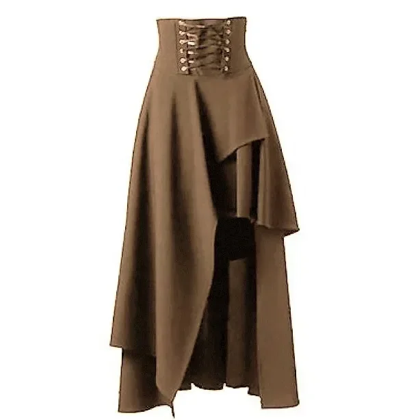 

Popular 5-color irregular gothic skirt