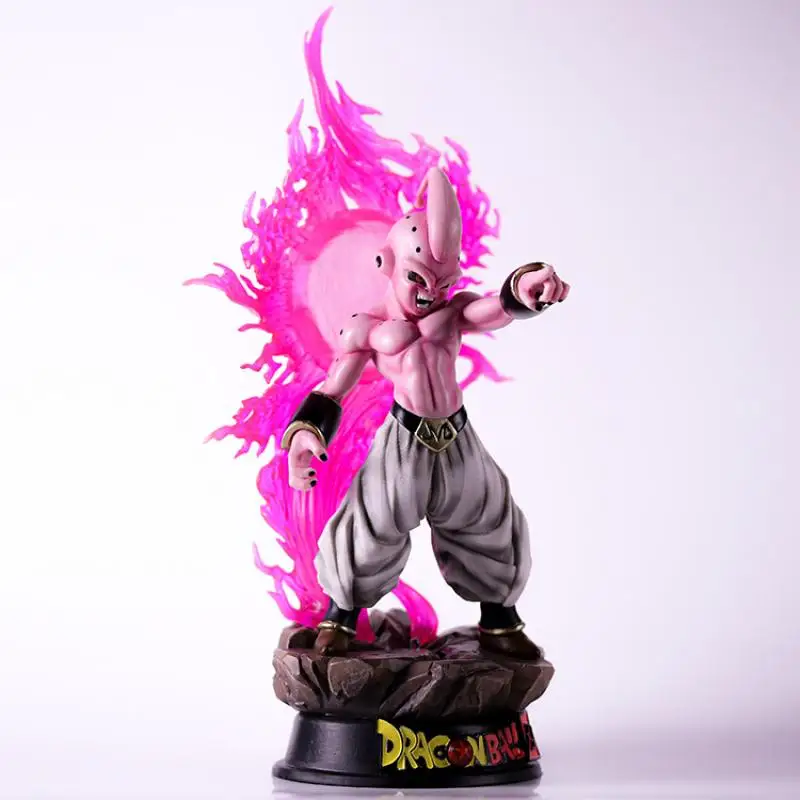 

37CM Dragon Ball Hobby Majin Buu Special Effects Status Cartoon GK Model Desktop Standing Ornament Color Box Pack Birthday Gift