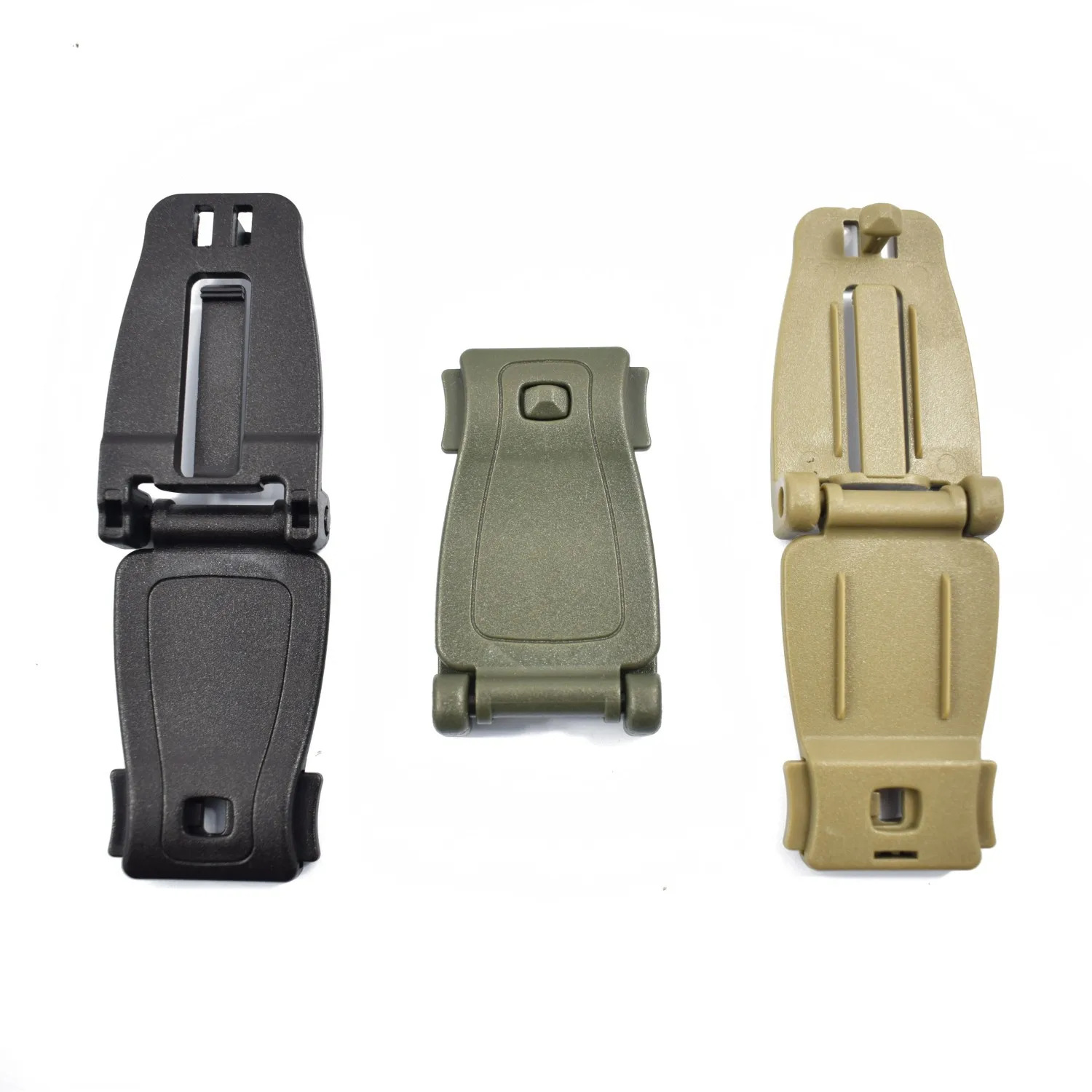 2Pcs Webbing Belt Clip Strap link Tactics Buckle bushcraft Backpack Bag Connect kit Outdoor molle attach Hike Camp 30mm 3 Color