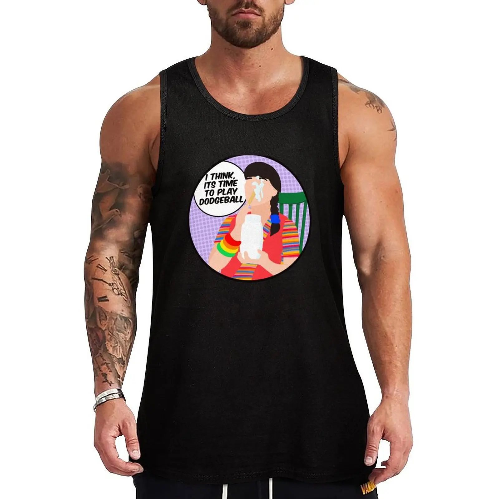 

Miss Lippy Tank Top Sleeveless T-shirt gym clothes man Men's tops sleeveless vest men