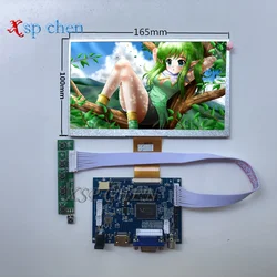 7 inch 1024*600 Screen Display LCD TFT Monitor with Remote Driver Control Board 2AV HDMI VGA for Lattepanda,Raspberry Pi Banana