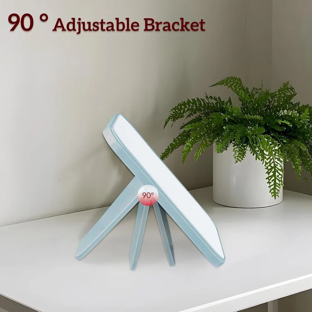 

Makeup Mirror, 8 Inch Desktop Foldable Portable Princess Mirror with Stand,Table Desk Standing Cosmetic, Wall Mirror