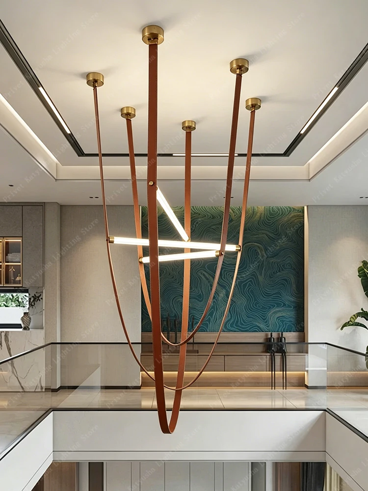 LED 2026 Modern Minimalist Style Belt Pendant Lamp Italian Art Decor Lampara Lampadario Soffitto Moderno Decoration Maisons