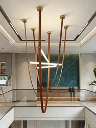 LED 2026 Modern Minimalist Style Belt Pendant Lamp Italian Art Decor Lampara Lampadario Soffitto Moderno Decoration Maisons