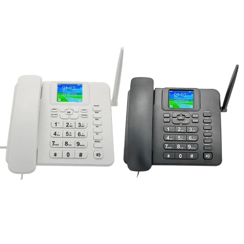 F3MA 2G Desktop Phone With Full Netcom Function 2 Card Slots for Home and Office Use