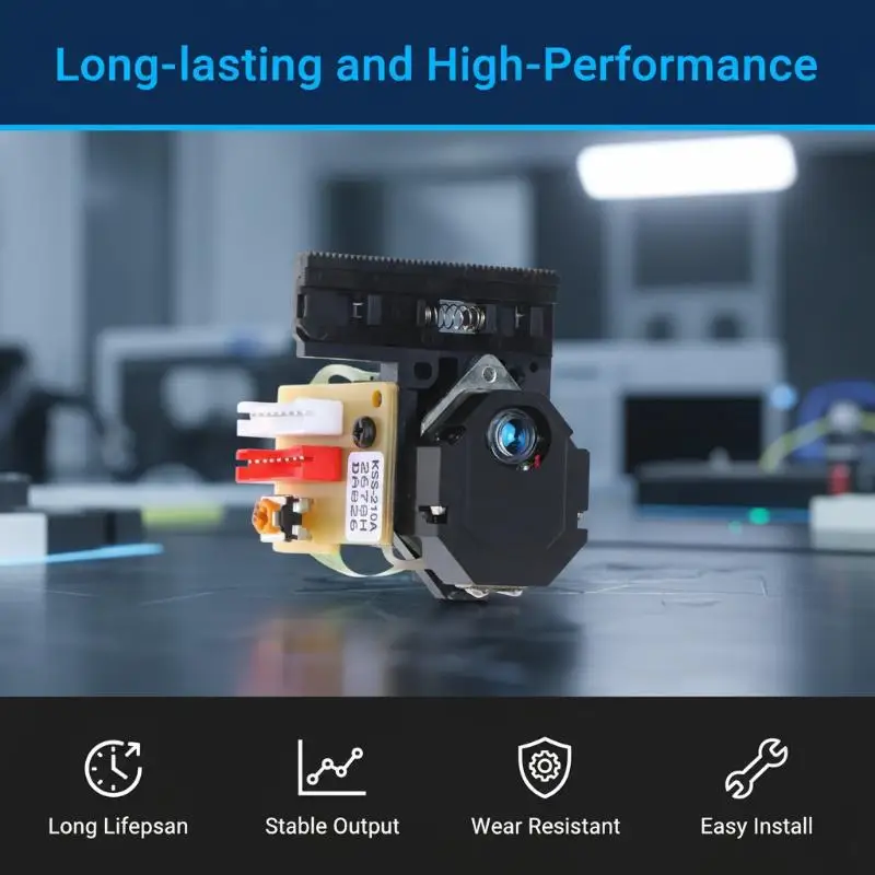 KSS-210A Radio CD Player Laser Lens Optical Pick-UP Lens Head Electronic Components For VCD DVD CD Replacement Parts