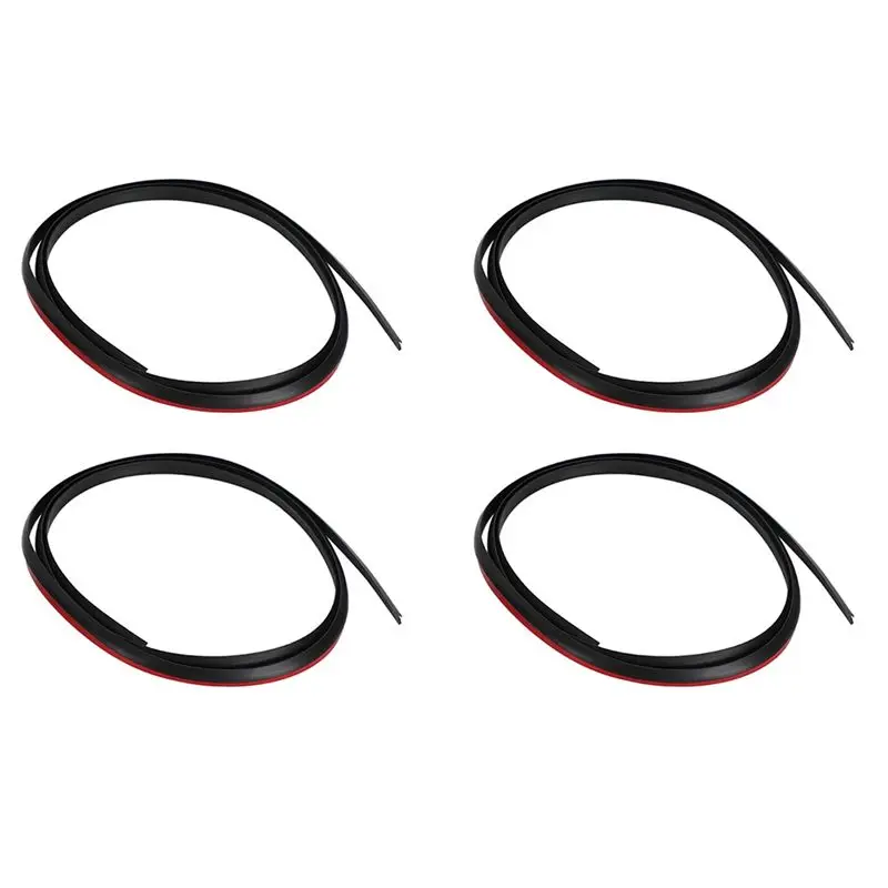 

ABXV-4Pcs Car Wheel Eyebrow Rubber Seal Kit Parts 538516002001 / 53851-60020-01 For Toyota Landcruiser 80 Series FJ80 HDJ80