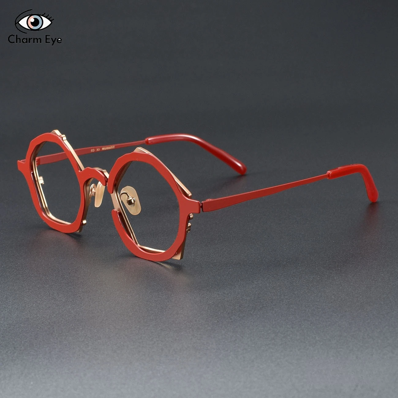 Ultra Light Pure Titanium Glasses Men New Polygonal Black Gold Eyeglass Frame Japan Optical Myopia Prescription Eyewear Women image 3