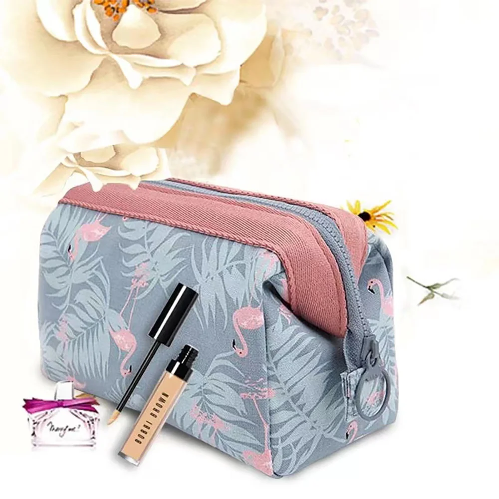 

Make Up Bags Animal Flamingo Travel Girl Cosmetic Bag Women Makeup Beauty Wash Organizer Toiletry pouch Storage Kit Bath Case