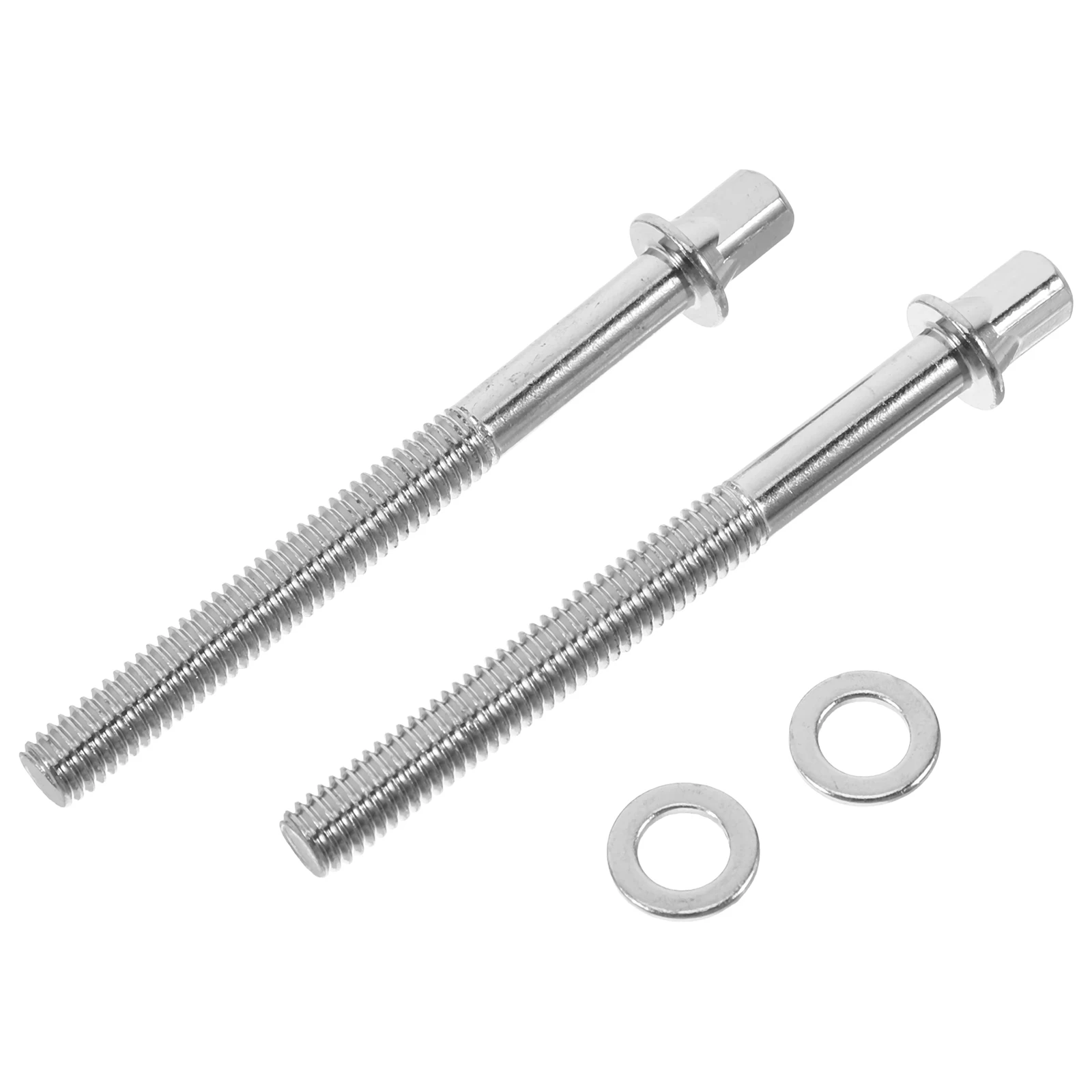 

2PCS 60mm Drum Mounting Screws Stainless Steel Durable Fastener Tension Screws with Washers for Drum Lugs (Silver)