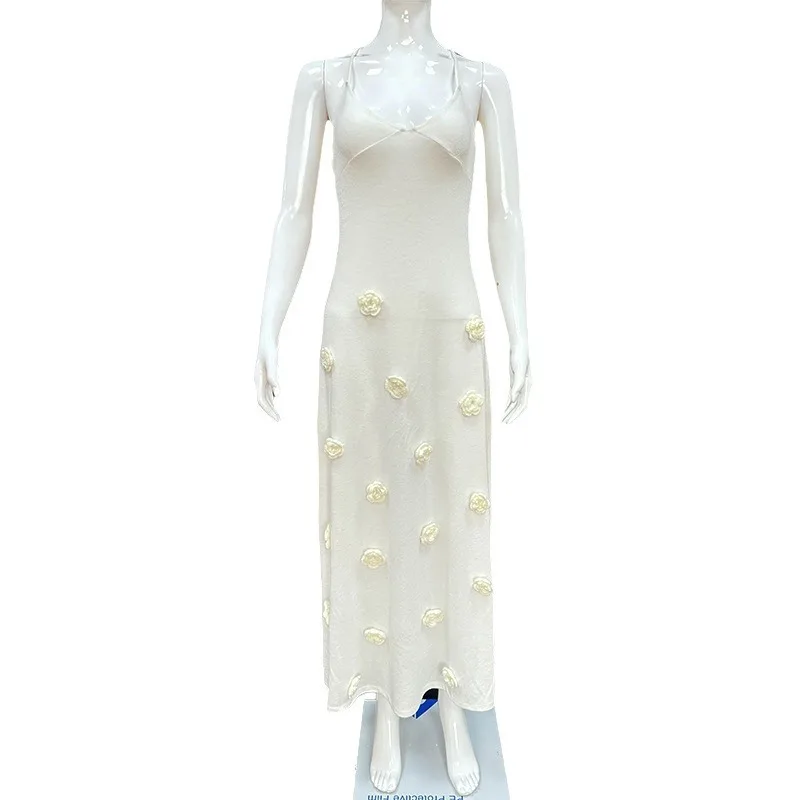 섹시한 니트 벨트 하이웨이스트 롱 스커트 여성용 크로스보더 패션 고품질 폴리에스터 소재