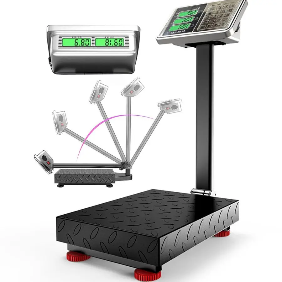 Industrial Floor Platform Scale with 90135 Rotate Double Sided Display Weight Computing Digital Scale Platform Scale LB KG for L