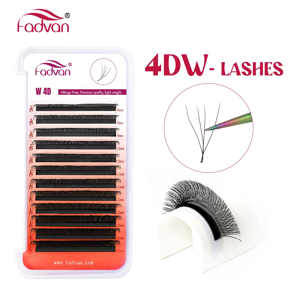 Fadvan Eyelashes W 3D 4D 5D Eyelash Extension W Novelty Hybrid Volume Make-up