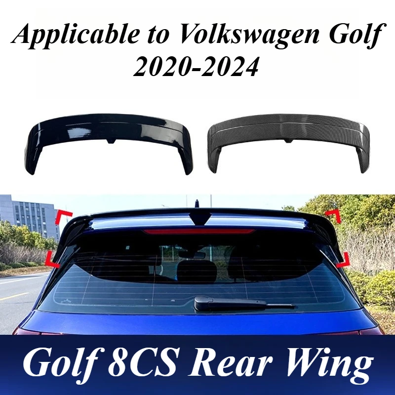 

For Volkswagen Golf 8 GTI Clubsport 2020-2024 Rear Trunk Roof Spoiler Wing ABS Glossy Black Exterior Styling Aerodynamic Upgrade