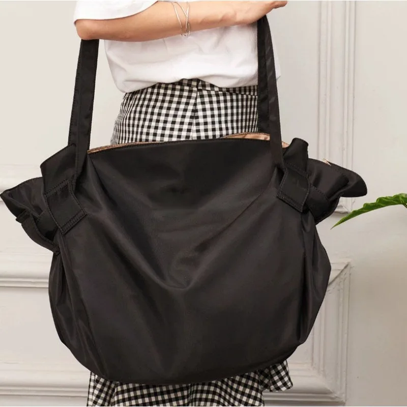 Camping travel storage large capacity shoulder messenger duffel bag women's bag beach storage