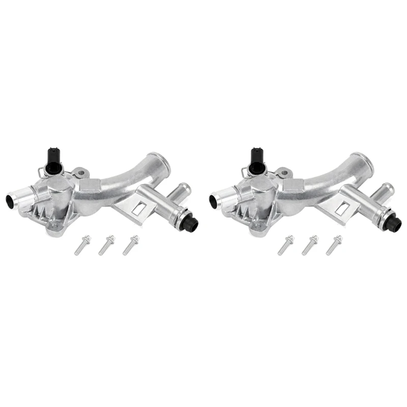 

2X 25193922 Thermostat Housing Water Pump Outlet Fits For Chevrolet Cruze Sonic Trax Buick Encore 1.4T 55565334 1338030