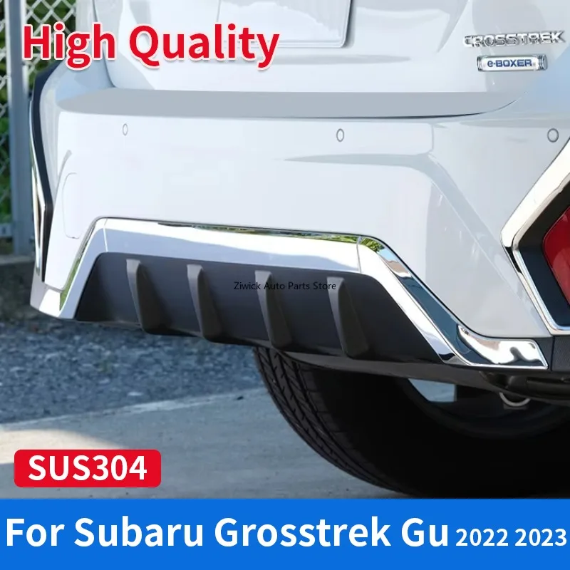 

High Quality Stainless Steel Car Styling Chrome Style Rear Bumper Trim for Subaru Crosstrek Gu 2022 2023 External Accessories