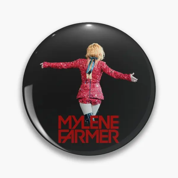 Mylene Farmer Nevermore Font Nevermore C  Soft Button Pin Fashion Badge Brooch Hat Lover Creative Cute Lapel Pin Collar Women