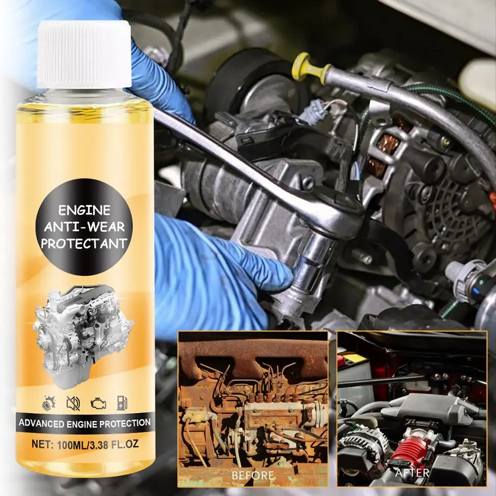

Engine Wear Protection Engine Anti-Wear Car Motorcycle Brush Remover Repair Rust and Exhaust Gloves with Pipe Rubber Cleane U2V2