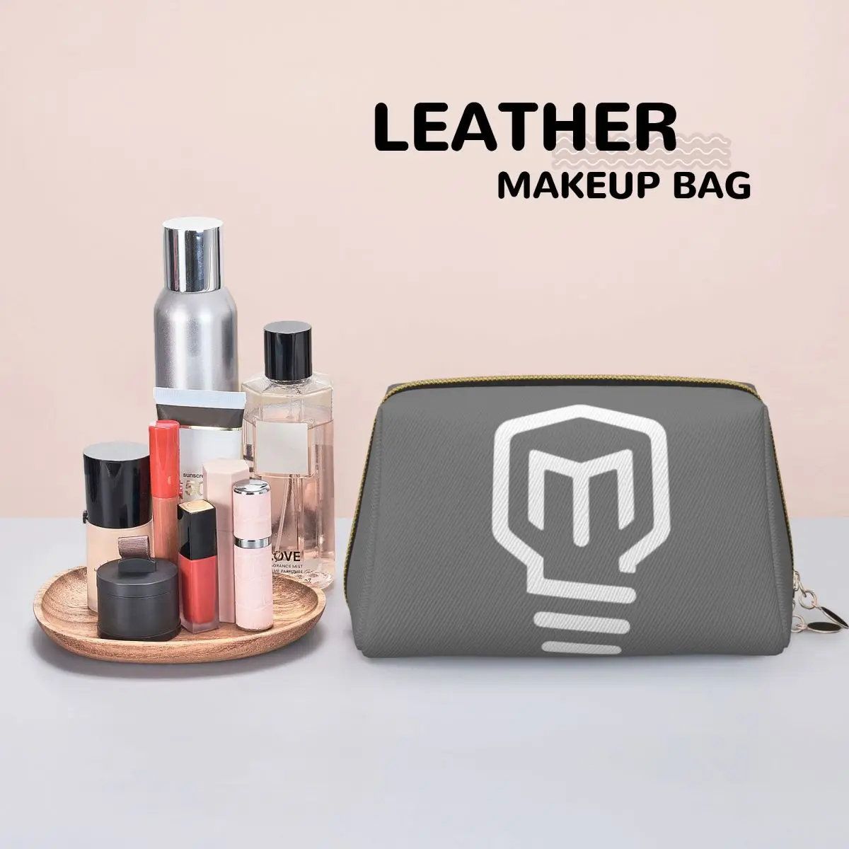 Mark Rober HD Logo Women Cosmetic Bag Travel Makeup Organizer Pouch Toiletry Storage Dopp Kit Box