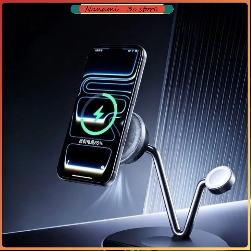 Anker Prime TEC Air-Cooled Magnetic 3-in-1 Wireless Charger 25W Digital Display Desktop Stand for iPhone 17 Pro Watch Earbuds