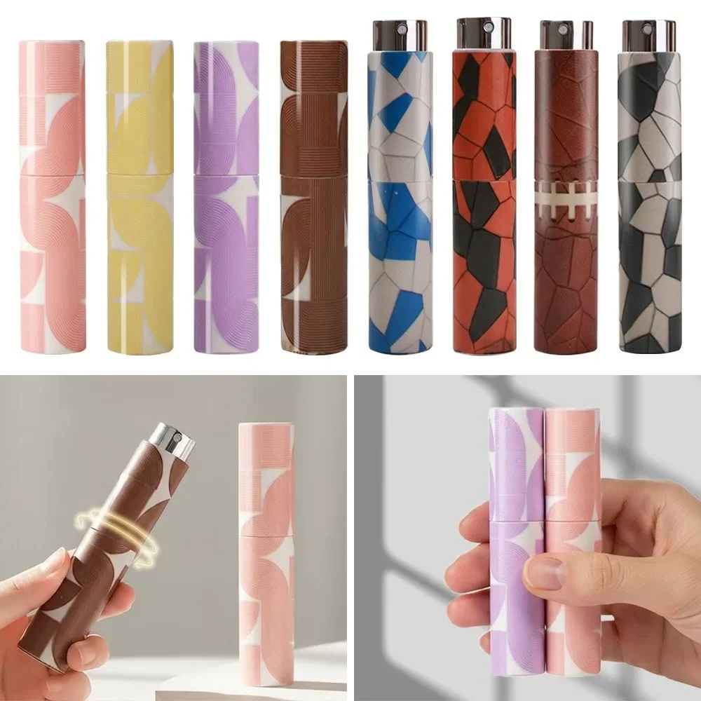New 10ml Mini Perfume Bottle Refillable Portable Empty Cosmetic Containers Storage Sprayer Empty Spray Rotating Bottle