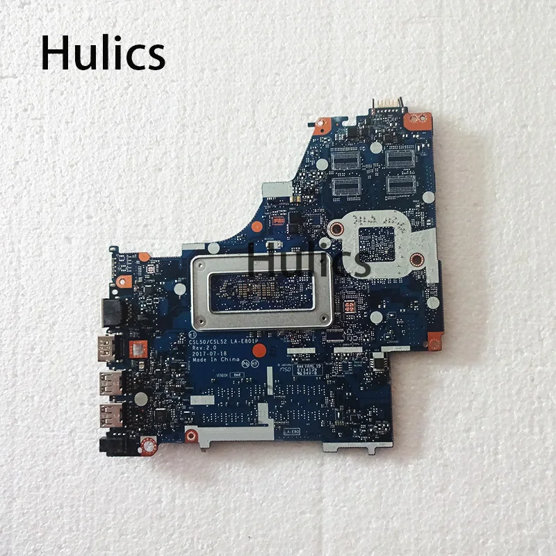 Hulics Used For HP 15-BS Laptop Motherboard LA-E801P 924749-601 924749-501 924749-001 With I3-7100U CPU Main Board