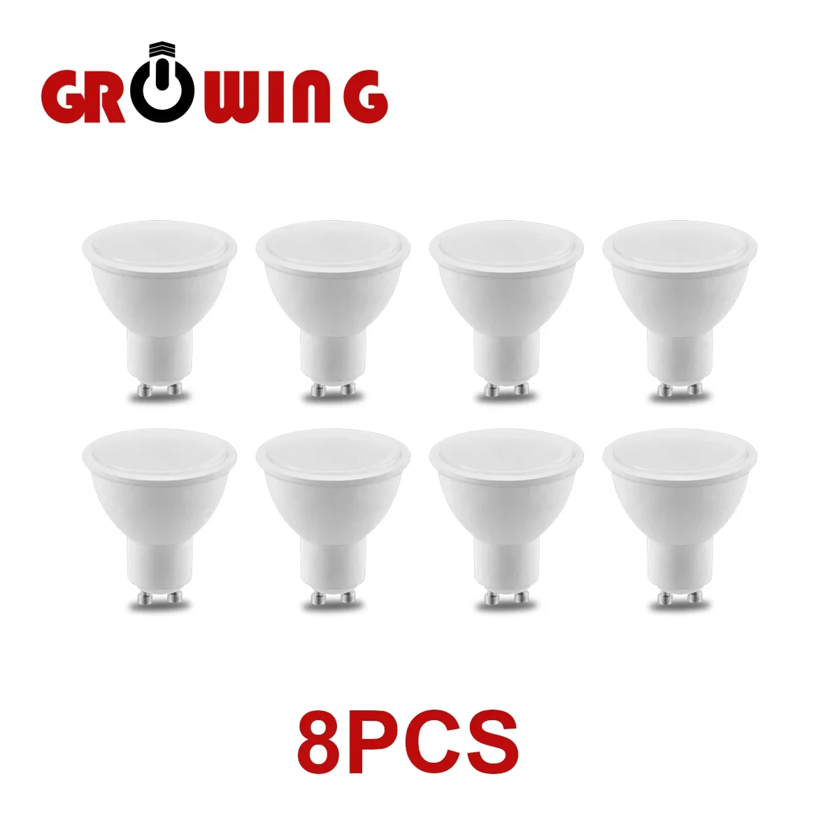 8PCS GU10 Lampada LED Bulb  5W 220V 3000K 4000K 6000K Bombilla LED Lamp Spotlight